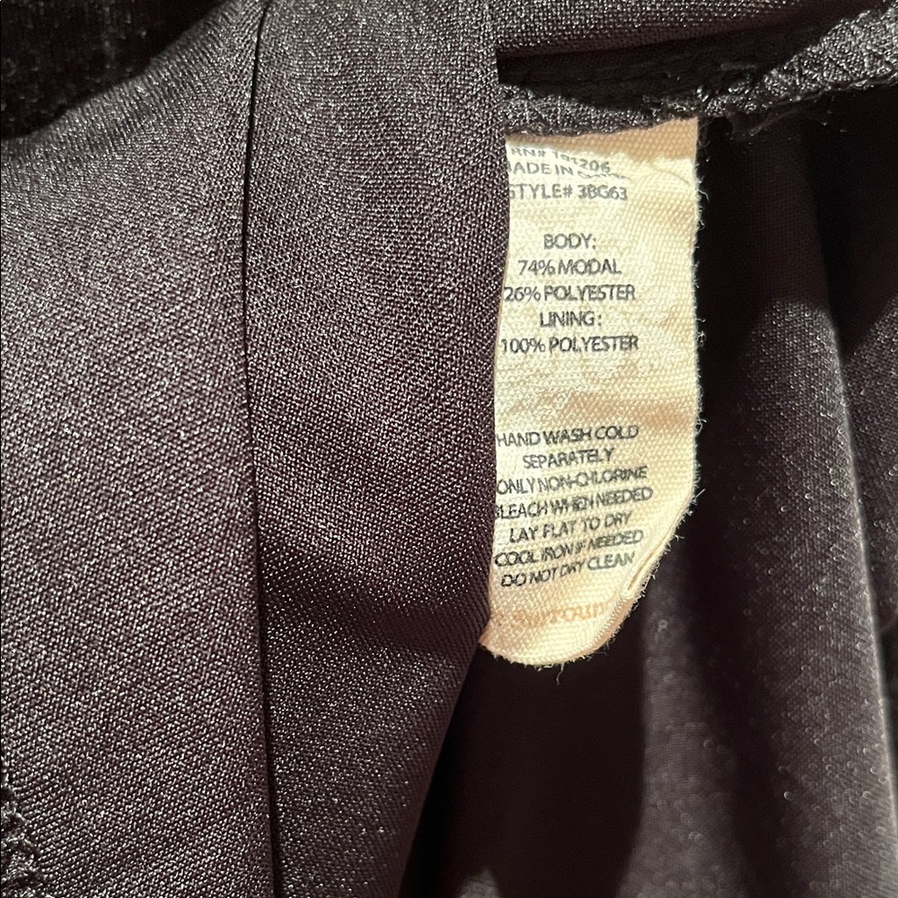 EUC Soft Surroundings Black Maxi Dress Womens PS Sleeveless Ruffle V Neck - Picture 4 of 9